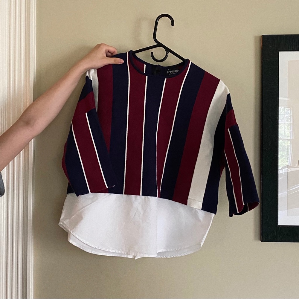 TOPSHOP Striped Sweatshirt (4)